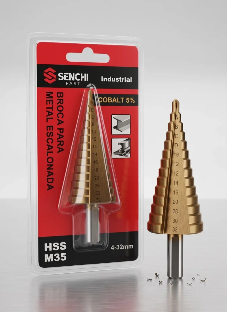 Broca escalonada para metal HSS M35 cobalto 5%