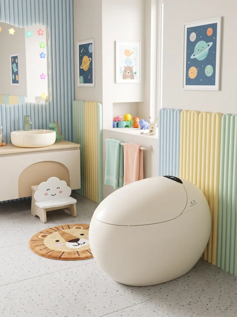 Inodoro smart de lujo en forma de huevo