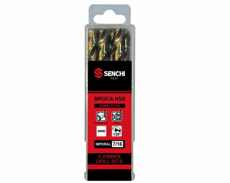 Broca HSS cobalto 5% · caja x5 de brocas jobber